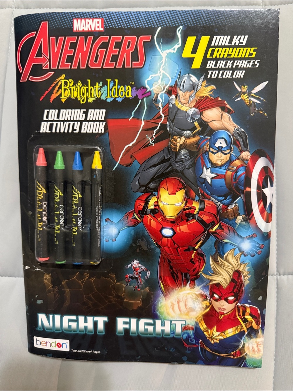 Marvel Avengers Coloring & Activity Book with Crayons